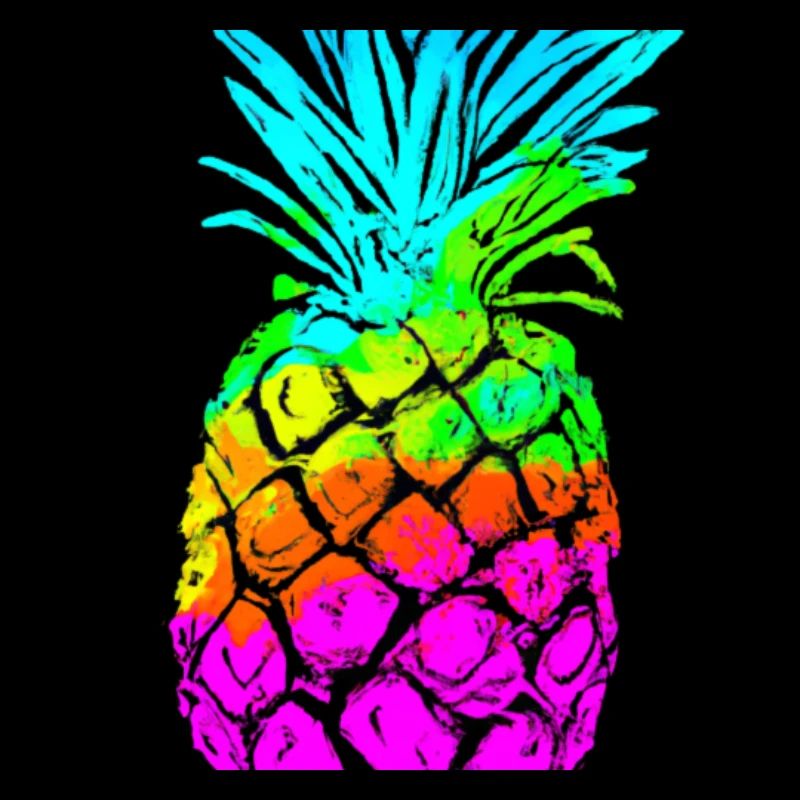 Ananas coloré idée cadeau fruit cool