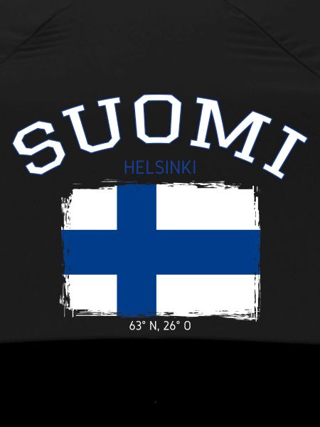 Finland flag with Helsinki reference