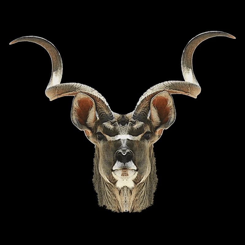 Kudu antelope, african animal designs