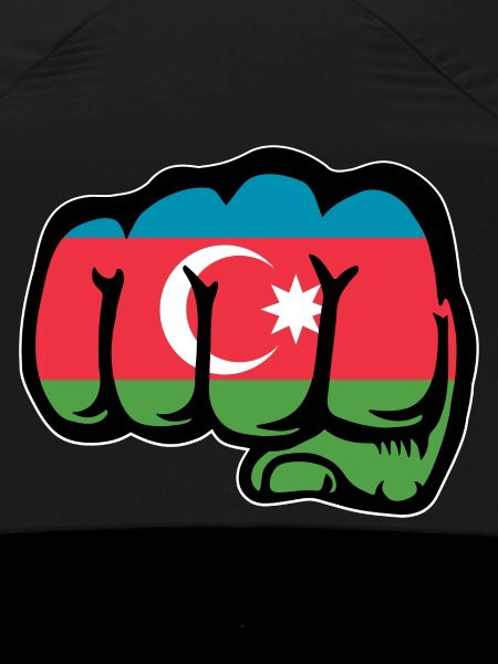 Azerbaijan Flag Fist Hand