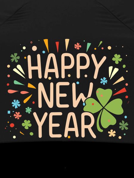 Neujahrsfreude mit Shamrock