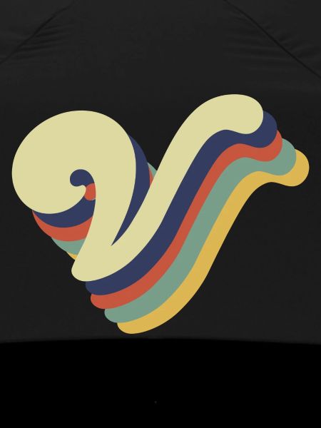 Retro V Letter