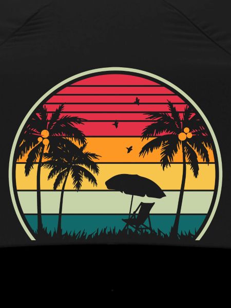 Retro Beach Sunset