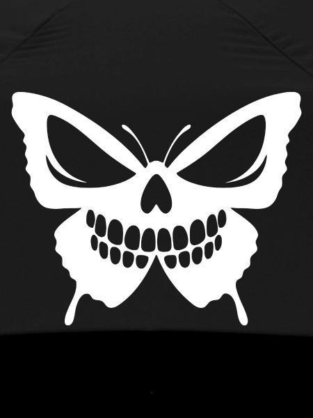 Intricate Butterfly Skull Design