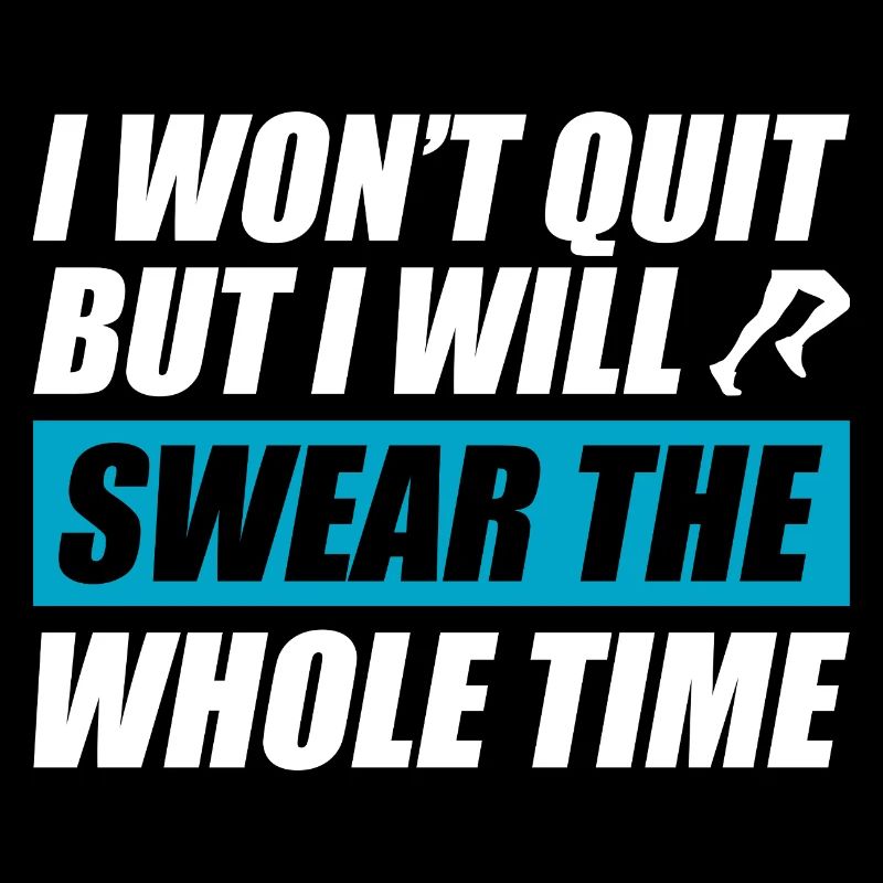 I won't quit funny running jogging runner