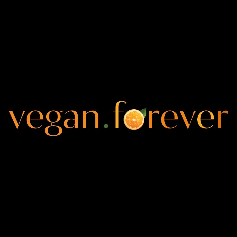 Vegan forever orange slice