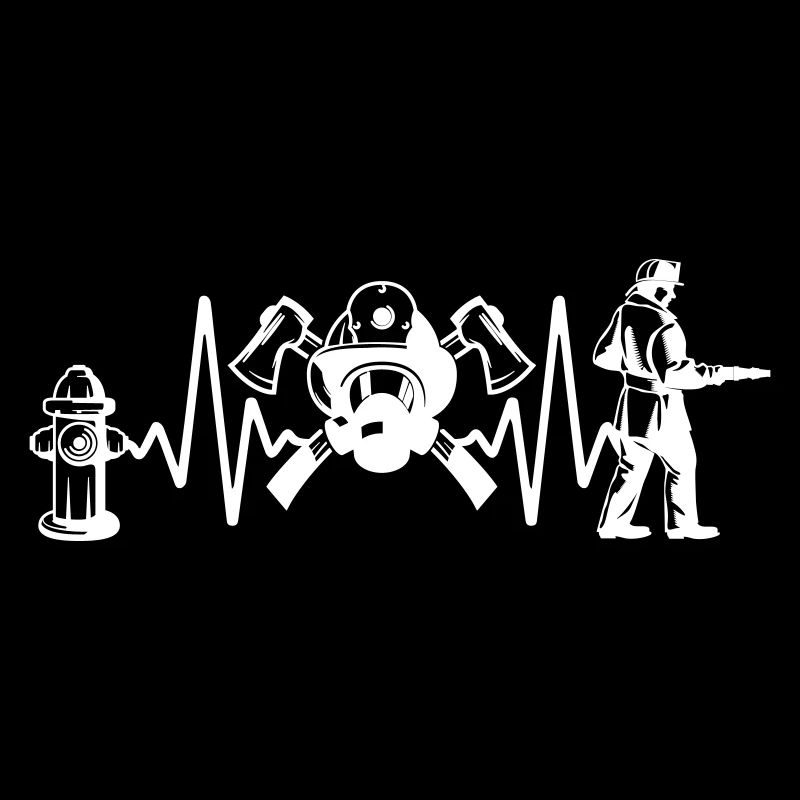 Firefighter fire brigade heartbeat color changeable