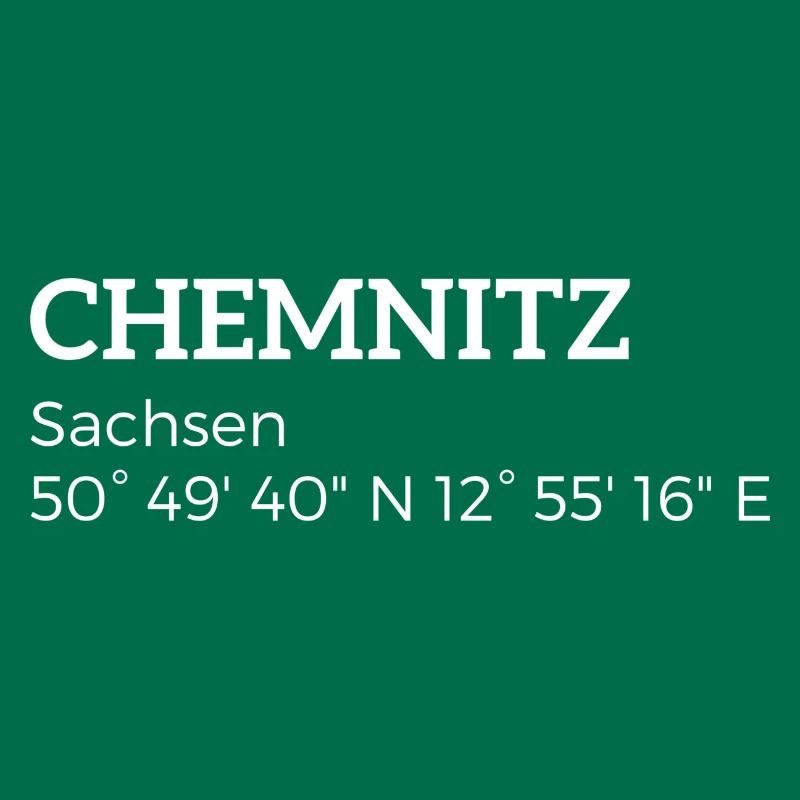 les coordonnées Chemnitz Saxe