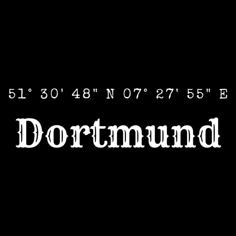 les coordonnées de Dortmund