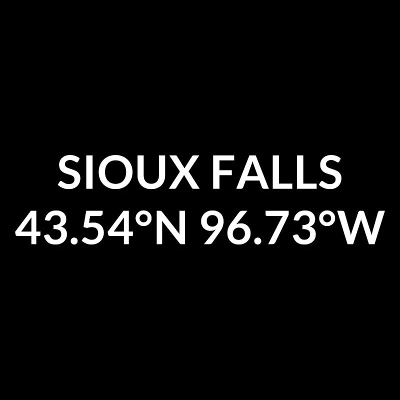Sioux Falls, South Dakota, USA Coordinates
