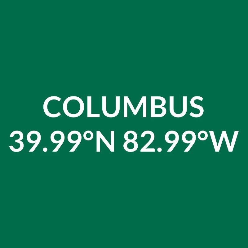 Columbus, Ohio, USA Coordinates