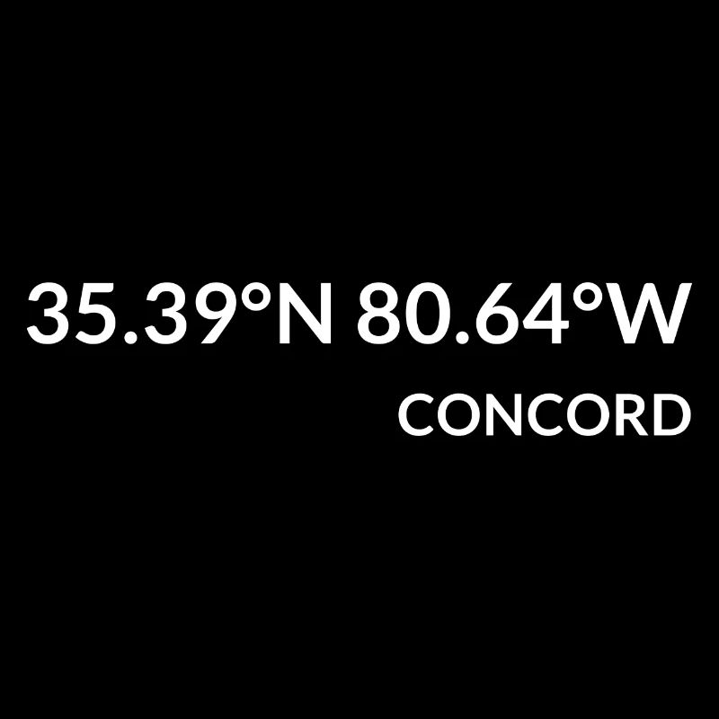 Concord, North Carolina, USA Coordinates