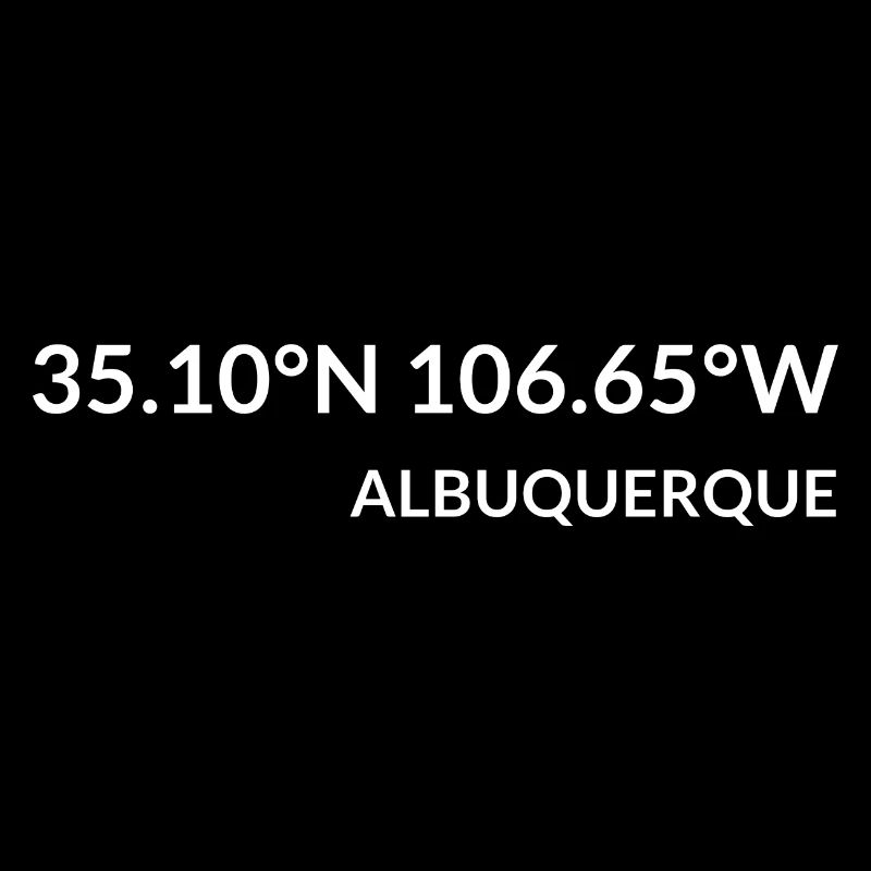 Coordonnées d’Albuquerque, Nouveau-Mexique, États-Unis