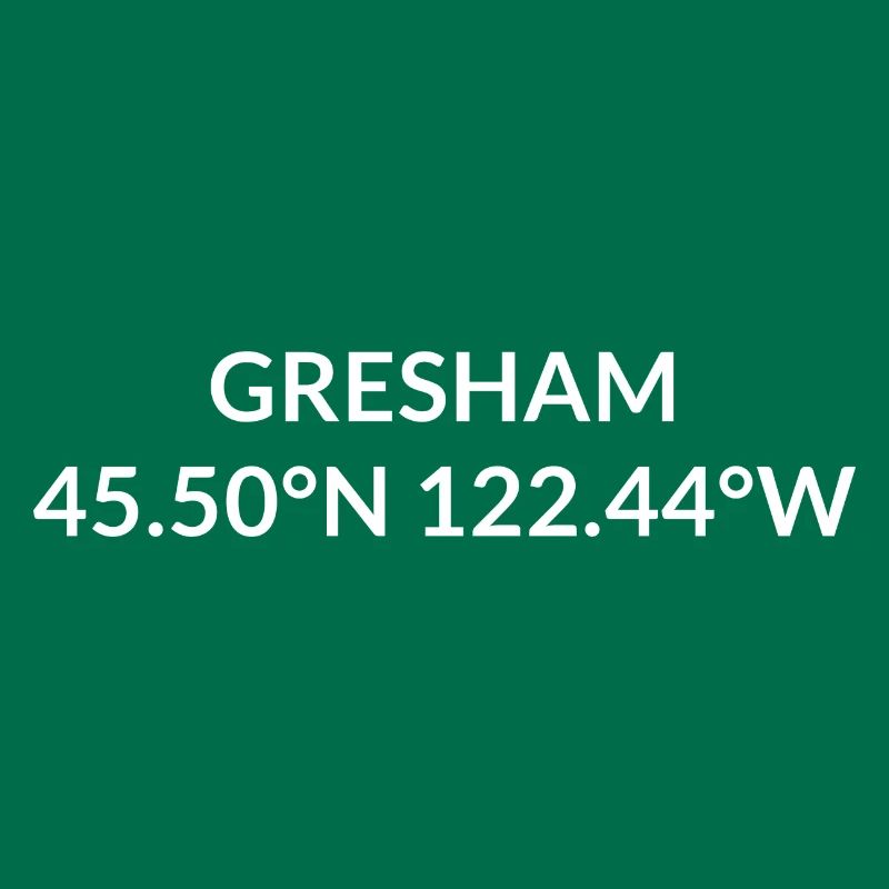 Coordonnées de Gresham, Oregon, États-Unis