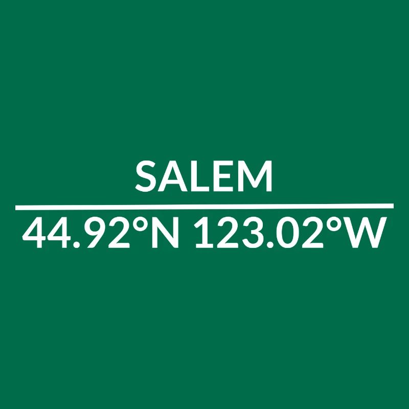 Salem, Oregon, USA Coordinates