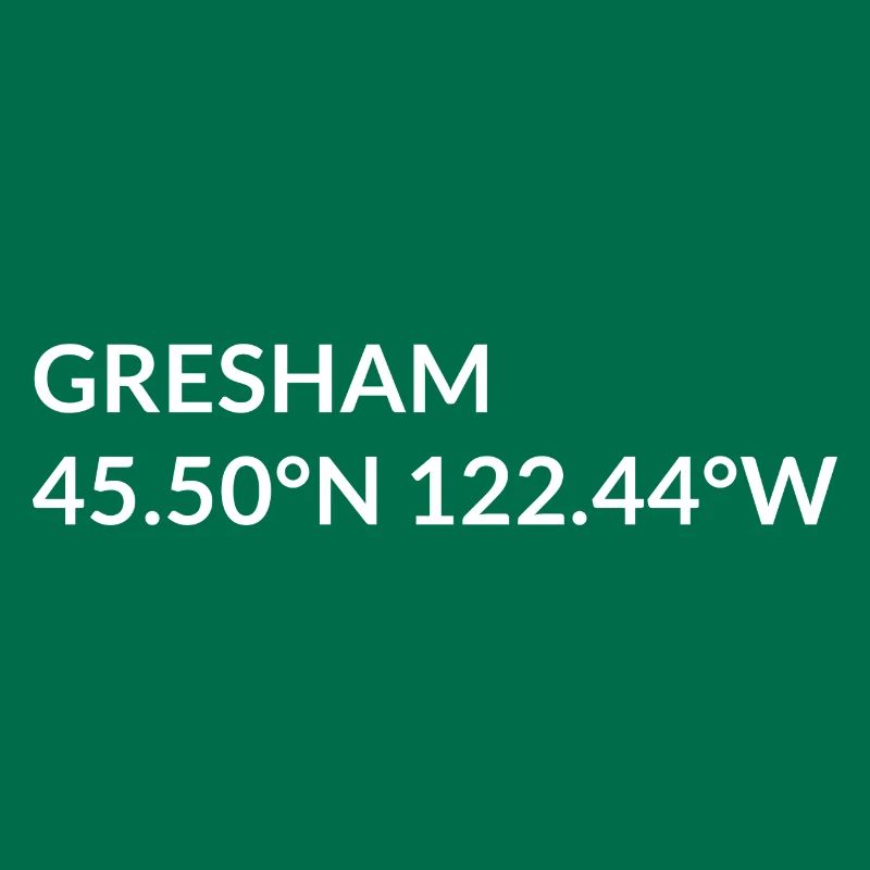 Gresham, Oregon, USA Coordinates