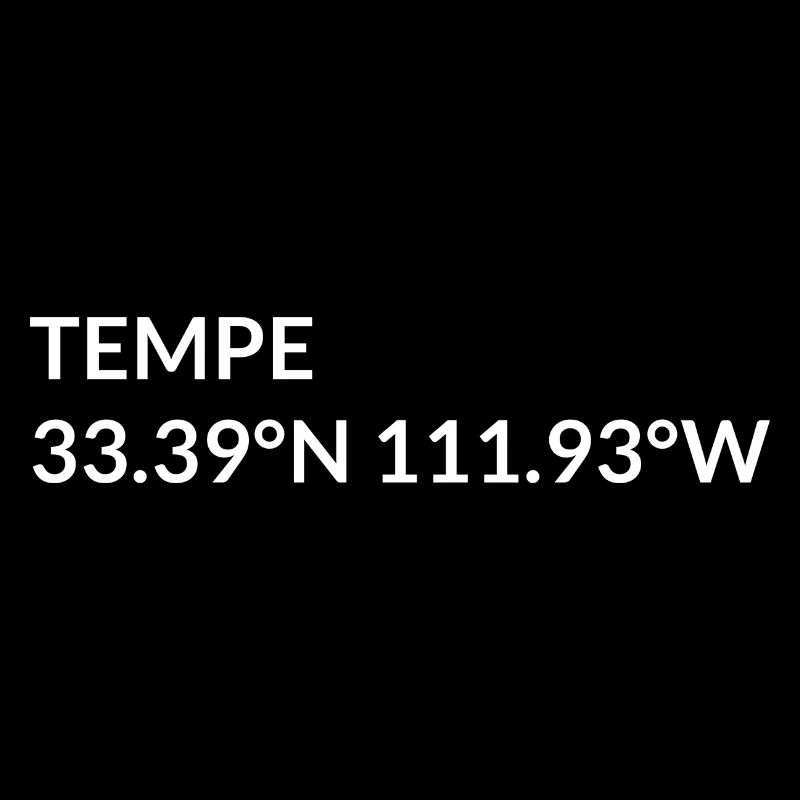 Tempe, Arizona, USA Coordinates