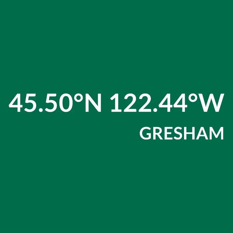 Gresham, Oregon, USA Coordinates