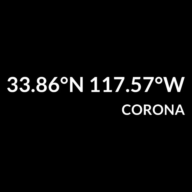 Coordonnées Corona California USA