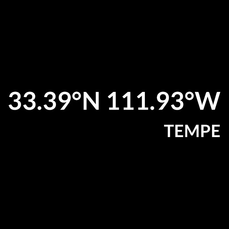 Tempe, Arizona, USA Coordinates