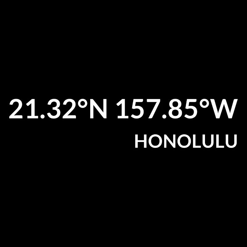 Coordonnées Honolulu, Hawaï, États-Unis