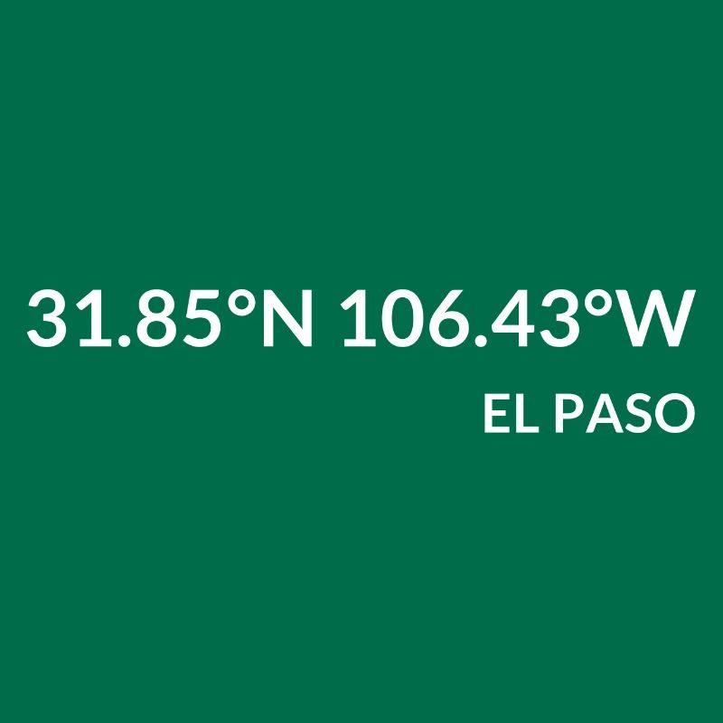 Coordonnées El Paso, Texas, États-Unis