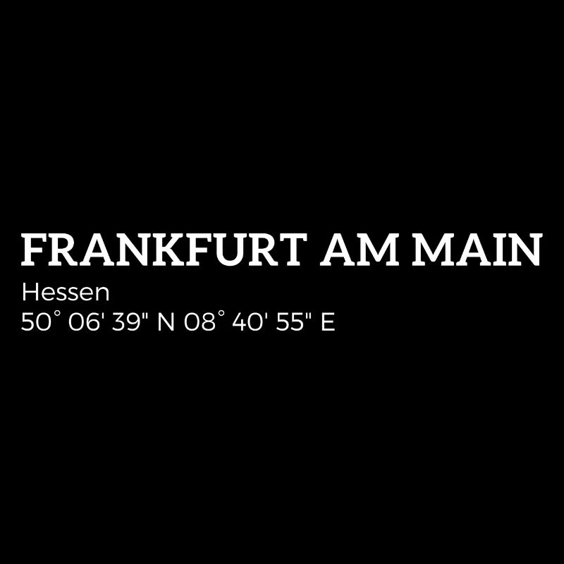 les coordonnées de Francfort-sur-le-Main Hesse