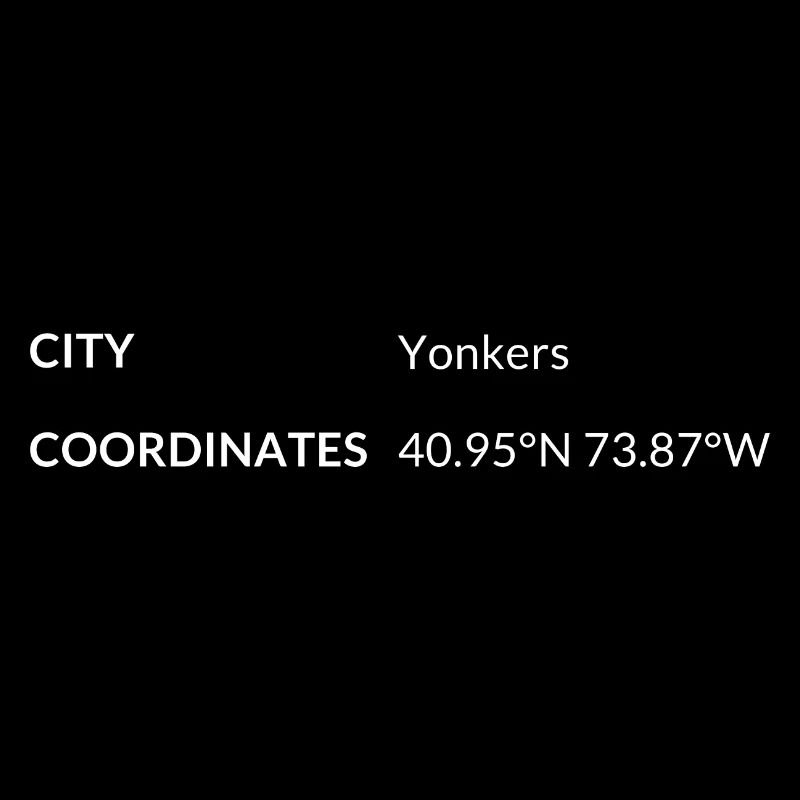 les coordonnées de Yonkers, New York, États-Unis