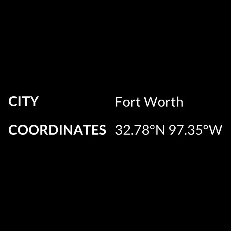 Fort Worth, Texas, USA coordinates