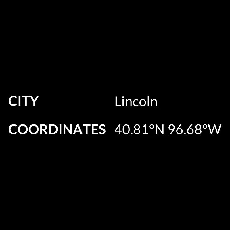 Lincoln, Nebraska, USA coordinates