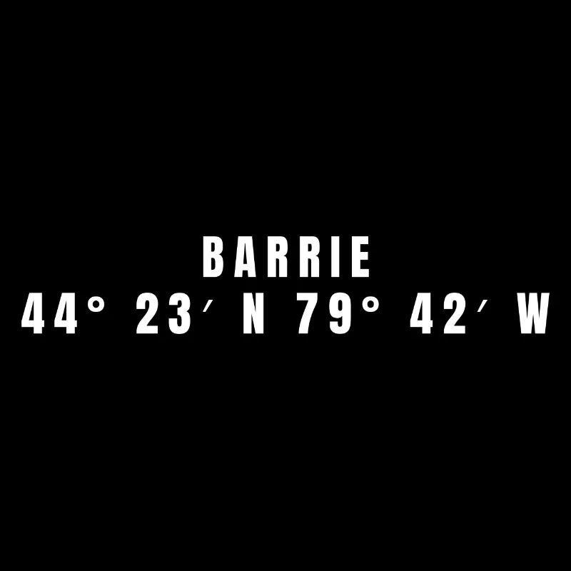 Barrie, Canada Coordonnées
