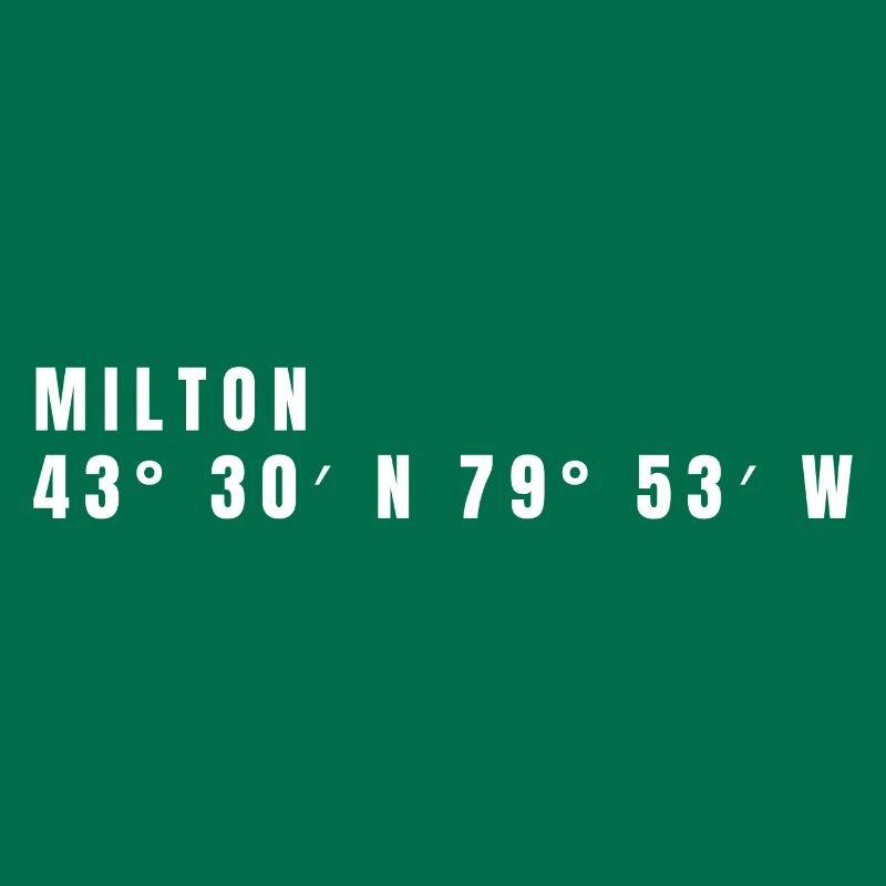 Milton, Canada Coordinates