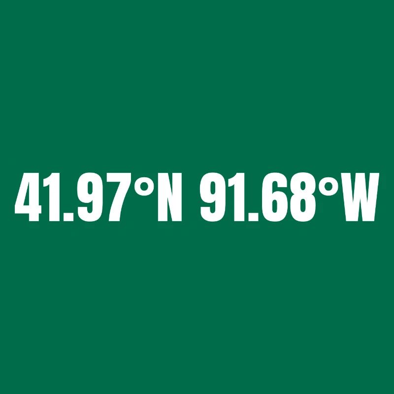 Cedar Rapids, Iowa, USA Coordinates