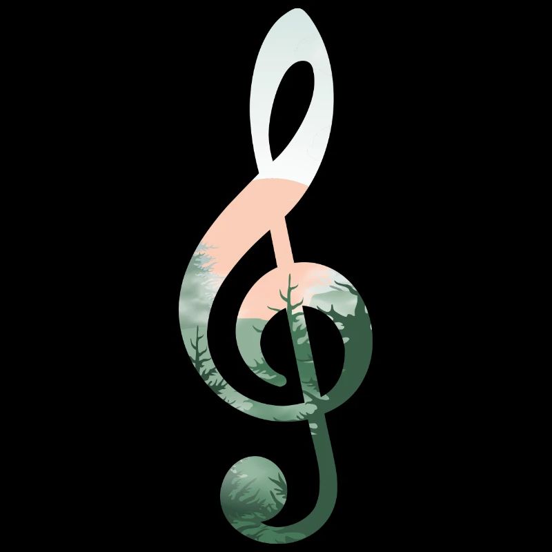 Treble Clef Landscape