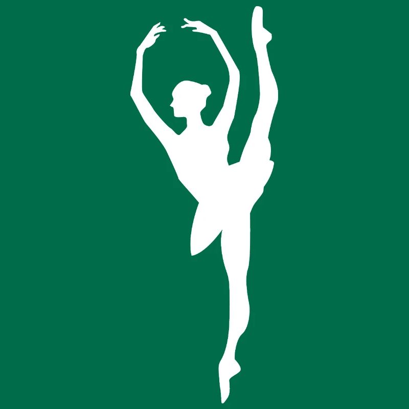 Minimalist Ballet Dancer Silhouette