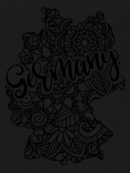 Germany Mandala Map Art