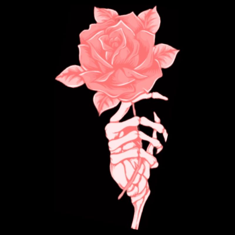 Skelett Rose