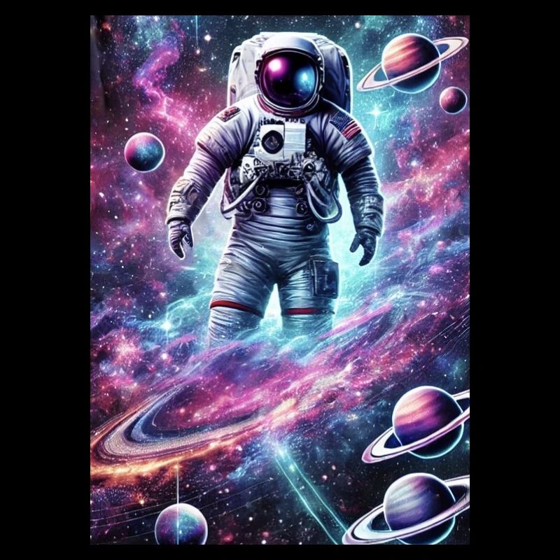 An astronaut in the cosmos