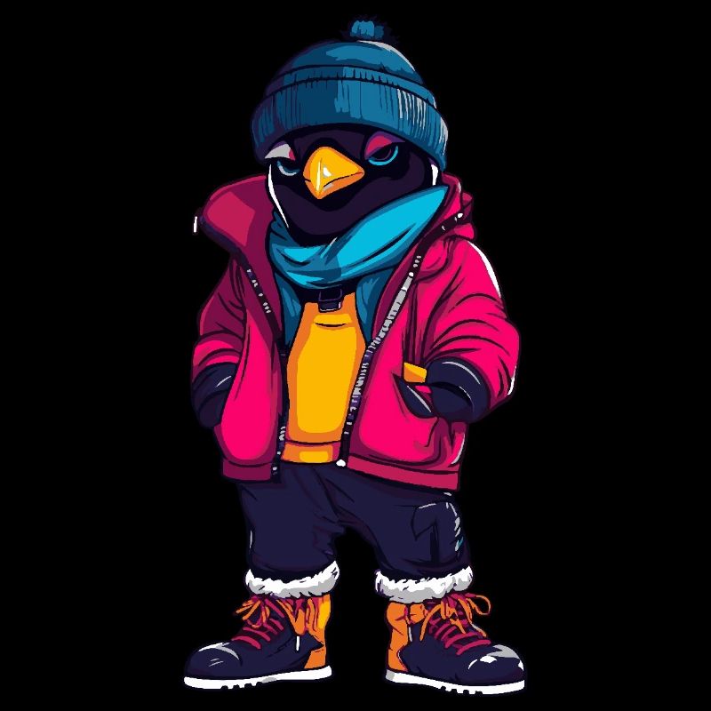 Penguin Funny Winter