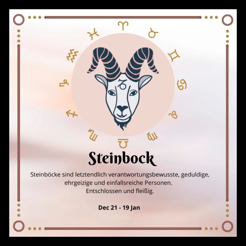 Zodiac Steinbock