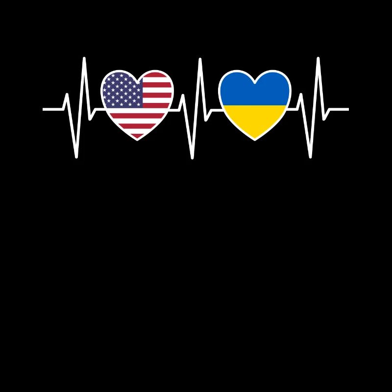 Drapeau des États-Unis et de l’Ukraine Drapeaux ukrainiens