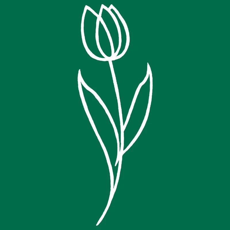Esquisse d'une fleur blanche