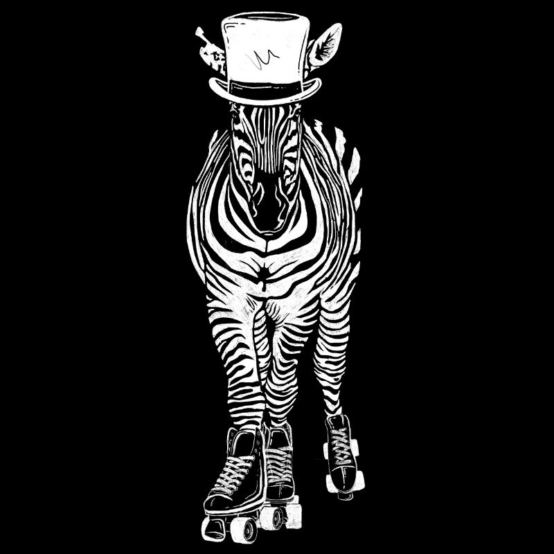 Badass Zebra Rollschuhe