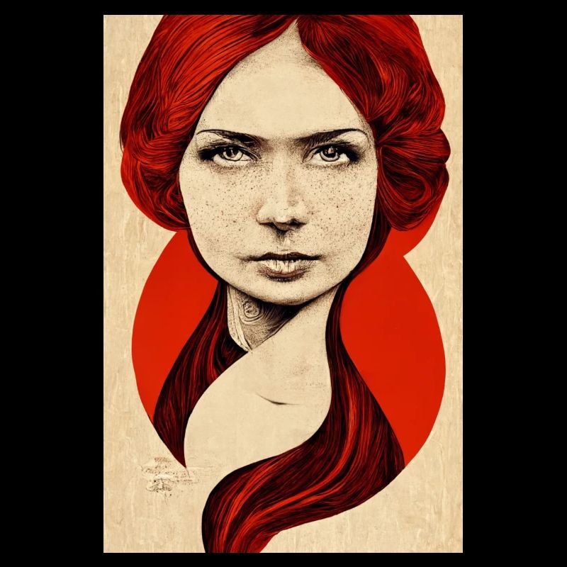 Wikingerfrau Rote Haare