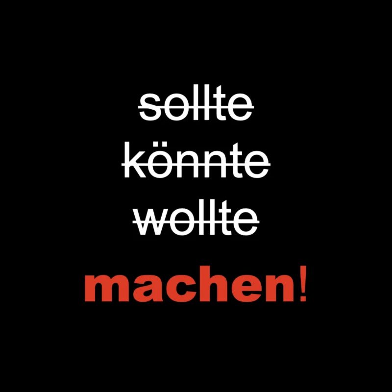 sollte könnte wollte machen