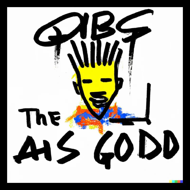 QIBS The AHS GODD - God is a DJ basquiat style