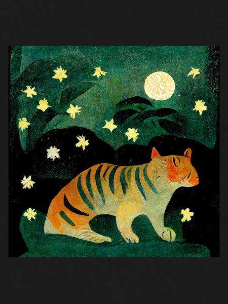 Tiger by moonlight