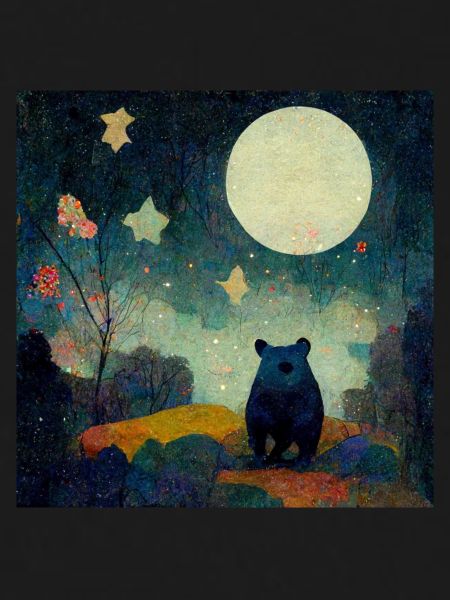 Bear in the moonlight