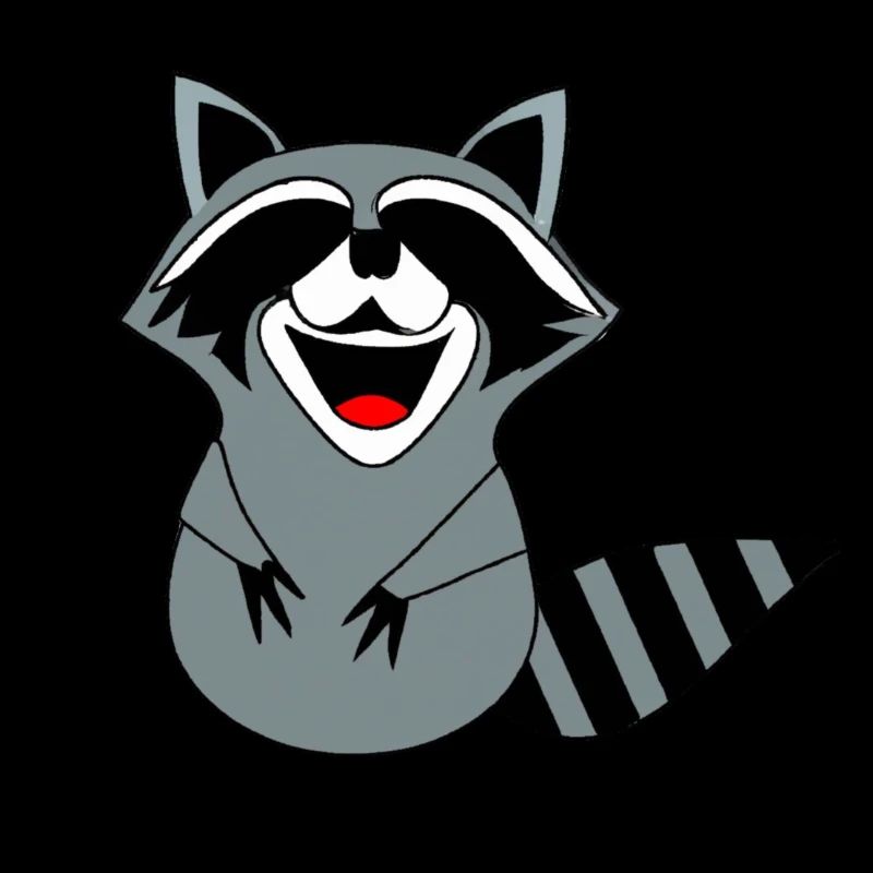 Sourire de raton laveur