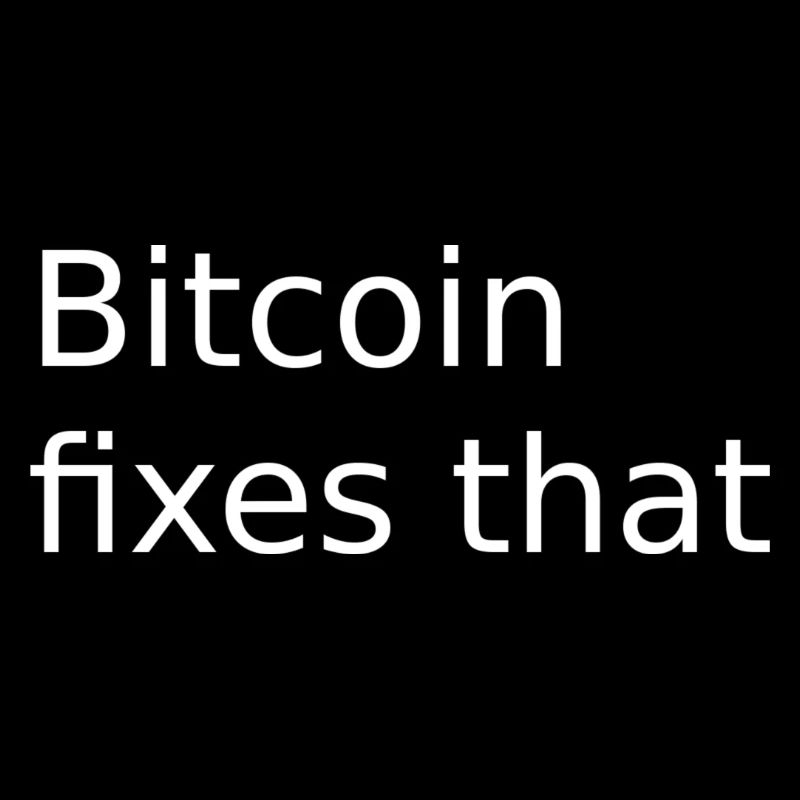 Bitcoin fix that! 1.0 TB Hommage